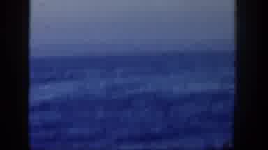 San Diego California (1962): The Coastline Seen From A Boat With Rough Sea