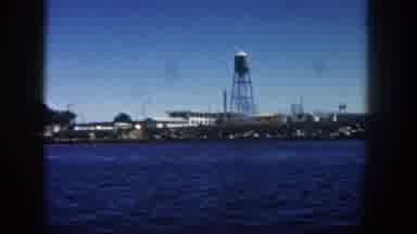 San Diego California (1962): View Of An Industrial Waterfront From A Ship With