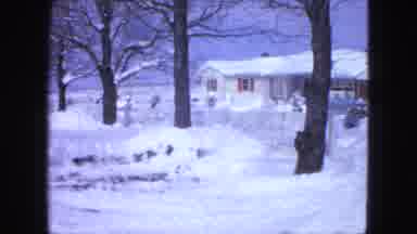 Proctor Minnesota (1963): The House And The Street Are Covered With Snow