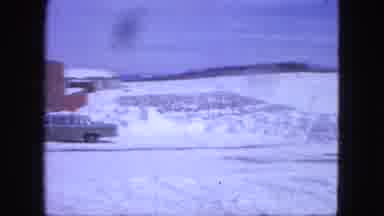 Proctor Minnesota (1963): A View Of Vhf Inches Of Snow In A Parking Lot