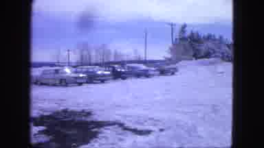 Proctor Minnesota (1963): The Cars Are Standing In The Up Of The Snow Near The