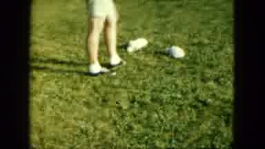 Saint Paul Minnesota (1963): A Dogs Play With Their Owner In Garden