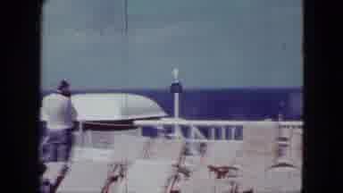 San Diego California (1963): Enjoying Sunny Ocean View On A Cruise Ship