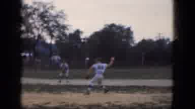 Albany New York (1964): Young Boys Playing Little League In The Park On A Cloudy