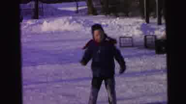 Camden New Jersey (1964): A Kid Walking Through The Snow