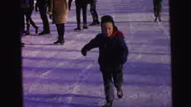 Camden New Jersey (1964): A Young Boy Running In The Snow And Then Sliding On His