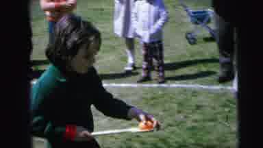 Camden New Jersey (1964): A Young Girl Balances An Egg On A Spoon Walking