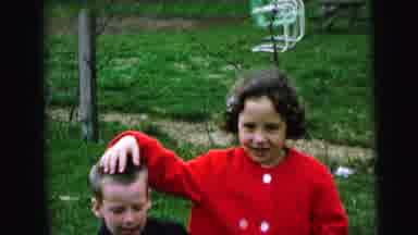 Camden New Jersey (1964): The Two Kids Are Very Well Playing In The Park