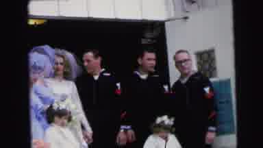 Camden New Jersey (1964): One Family Standing In The Front Of The House And