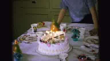 Camden New Jersey (1964): Little Boy Has Birthday Party And Prepares To Blow Out