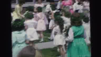 Camden New Jersey (1964): Little Girls Participate In Ceremony With Flower Crowns