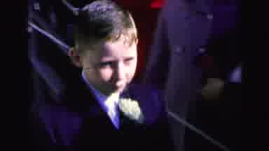 Camden New Jersey (1964): Boys And Girls Dressed Up Walk Down The Steps Together