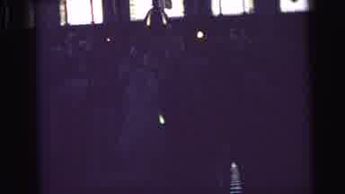 Camden New Jersey (1964): Wedding Taking Place In A Church Below Giant Stained