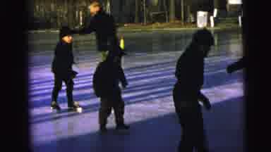 Camden New Jersey (1964): Group Of Boys Skating On A Frozen Pond And One Falls