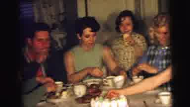 Camden New Jersey (1964): All Family Members Are Taking Snacks Together