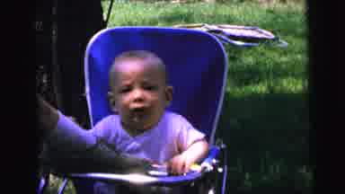 Camden New Jersey (1964): The Children Is Sitting In The Garden Doing Something