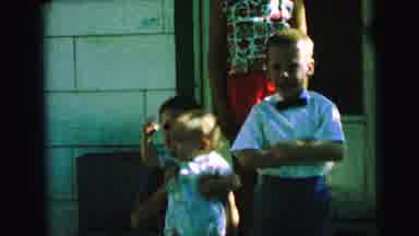 Camden New Jersey (1964): Cute Boy In Red Bow Tie With Family