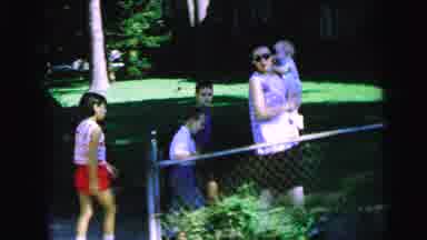 Camden New Jersey (1964): A Woman Walking With A Baby In Her Arms And Three Other