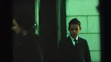 Camden New Jersey (1964): Two Young Kids Coming Out Of A Screen Door To A House