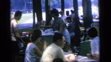 Camden New Jersey (1964): People Having A Picnic In A Park