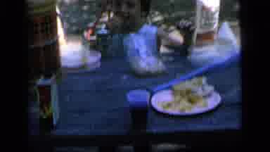 Camden New Jersey (1964): A Family Picnic While The Kids Make Face At The Camera