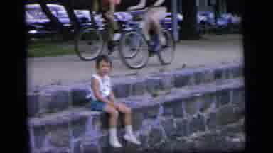 Camden New Jersey (1964): People Roaming Riding Bicycles Sitting On Wall Cars