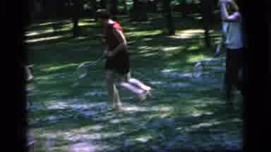 Camden New Jersey (1964): Adults And Children Playing Tennis With Rackets And