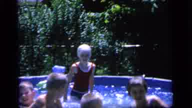 Camden New Jersey (1964): Kids Playing In The Pool