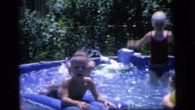 Camden New Jersey (1964): Childrens Playing In The Pool