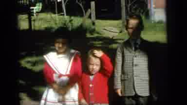 Camden New Jersey (1964): Three Kids Two Boys And A Girl Well Dressed On A Sunny