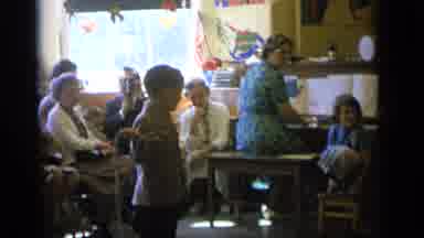 Camden New Jersey (1964): Woman In Classroom Playing Piano For Group Of Children