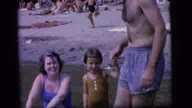 Camden New Jersey (1964): A Family Enjoying The Picnic In Beach Area