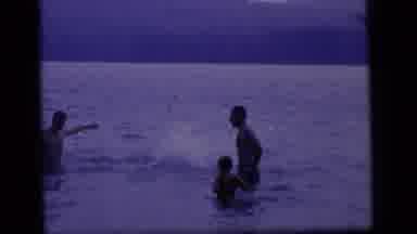 Camden New Jersey (1964): Groups Of Adults And Children Swimming In The Clear Blue