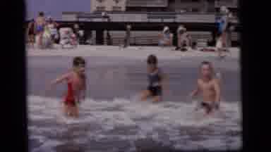Camden New Jersey (1964): Playing In The Water At The Beach And On The Sand