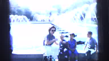 Camden New Jersey (1964): The Lady And Her Children Was Sitting Near The