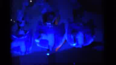 Camden New Jersey (1964): Party People At Night Carnaval Make Up Colors Blue And