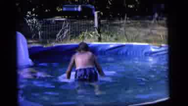 Camden New Jersey (1964): Children Playing And Swimming In A Above Ground Pool