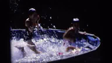 Camden New Jersey (1964): Group Of Kids Playing And Splashing In A Above Ground