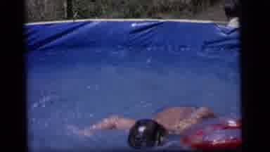 Camden New Jersey (1964): The Little Boy Is Doing Swimming In The Water Very