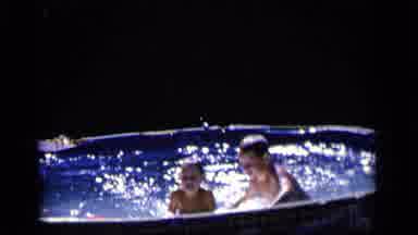 Camden New Jersey (1964): Two Young Boys Having The Time Of Their Lives Pool Time