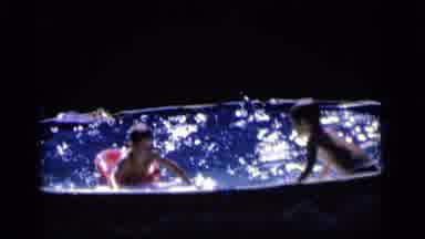 Camden New Jersey (1964): Two Boys In A Pool Are Making Waves So That The One Boy