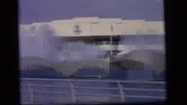 Camden New Jersey US (1964): Man Stands By A Place Full Of Fountains In A