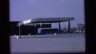 Camden New Jersey US (1964): View From The Entrance Of A Car Rally Circuit With A