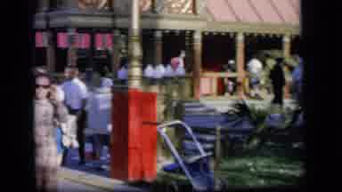 Camden New Jersey US (1964): A Crowd Of People Walking And A Woman About To Give A