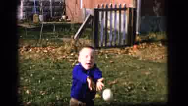 Camden New Jersey US (1964): Little Kids Outside Playing In Their Yard