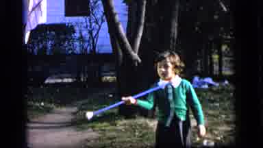 Camden New Jersey US (1964): A Child Is Playing Stick With Try To Silambattam Is