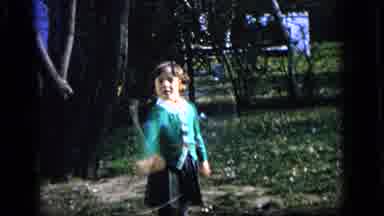 Camden New Jersey US (1964): Girl Twirling A Baton Boy Playing With Baseball In