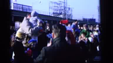 Camden New Jersey US (1964): Santa Meeting Children