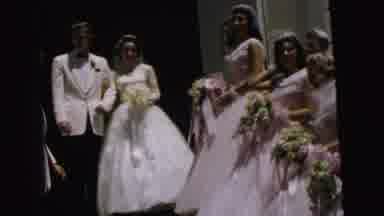 Camden New Jersey USA (1964): All People Are Enjoying The Wedding Ceremony Of A