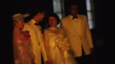 Camden New Jersey USA (1964): People Dressed Up Standing And Smiling At A